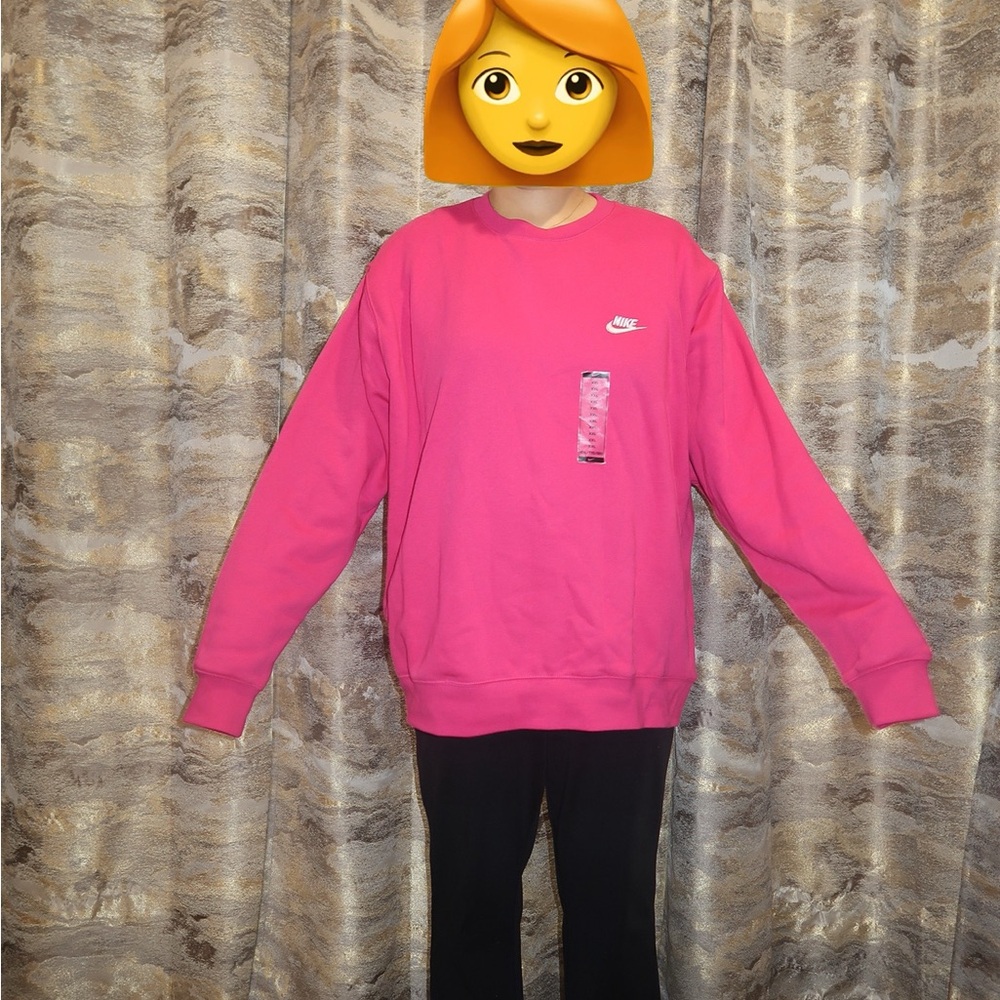 Nike men’s  Fuchsia Crewneck Sweatshirt